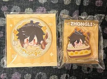 원신 특전 캔뱃지 아크릴 블록 종려 세트