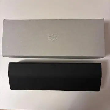 E5 안경 케이스 블랙 하드 케이스 미사용