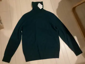 미사용 새상품 유니클로 100% CASHMERE 그린 스웨터 남성용 S