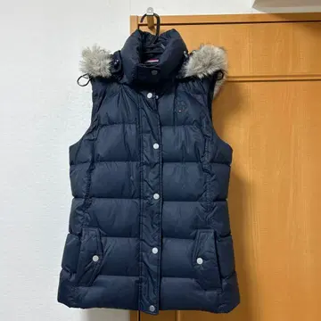 네이비 다운 베스트 퍼 포함