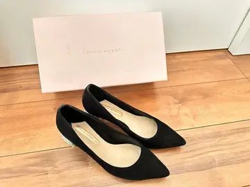 SOPHIA WEBSTER 블랙 스웨이드 펌프스