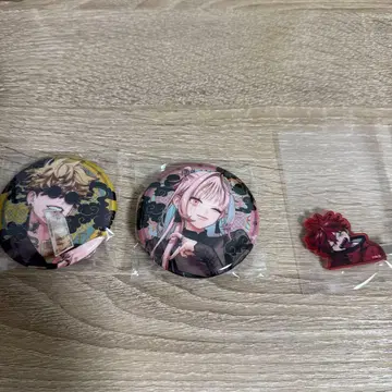 극락가 트레이딩 체인 부착 캔뱃지 헤어 클립