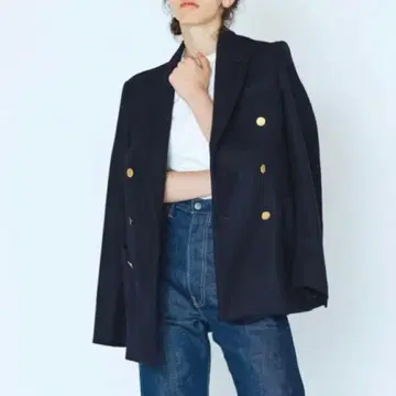 22AW Oblada FITZ BLAZER 네이비 사이즈 M 골드 버튼
