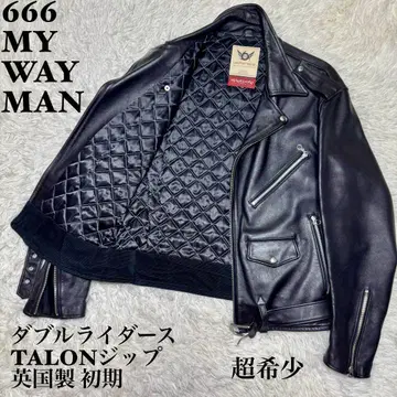 666 MY WAY MAN 더블 라이더스 TALON 지퍼 영국제 초기
