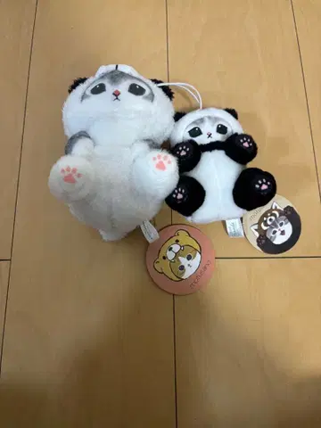 mofusand 팬더냥 마스코트 봉제 인형 2개 세트