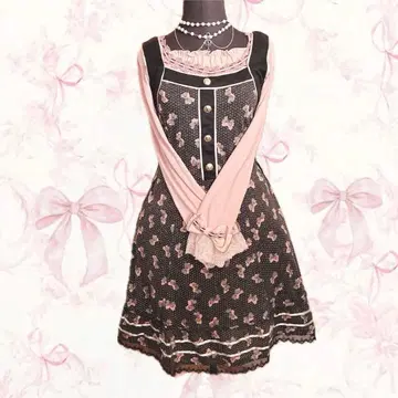 y2k axes femme 도트 리본 무늬 위시코어 발레코어