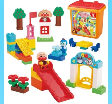 호빵맨 즐거운 공원 블록 바구니 덤 포함