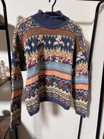 FORENZA 다색 패턴 니트 스웨터 L