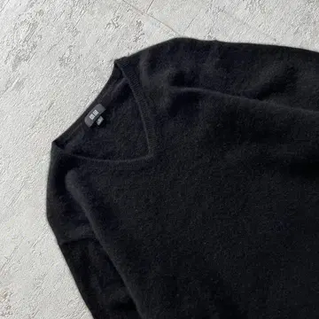 [ UNIQLO ] 캐시미어 크루넥 스웨터 블랙 XL 블랙