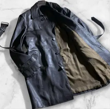 g-stage 베스트 포함 가죽 체스터 코트 M 사이즈