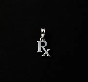 안티도트 바이어스 클럽 실버 Rx 로고 펜던트