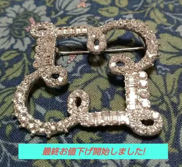 셀포드 로고 비즈 브로치