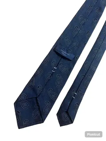 Ermenegildo Zegna 네이비 페이즐리 넥타이