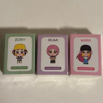 아크릴 블록 공식 굿즈 데몬 헌터즈 아크릴 블록