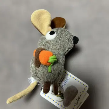 새상품 레오 레오니 복슬복슬 프레데릭 마스코트 그레이 키링