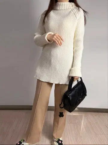 니트 셋업 가을/겨울 팬츠 세트 와이드 팬츠