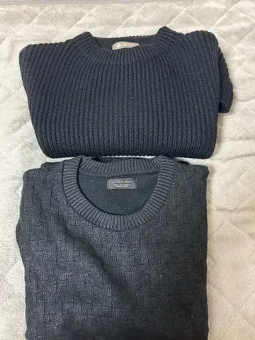 나노 유니버스 리브 니트 스웨터 Zara 사이드 지퍼 스웨터