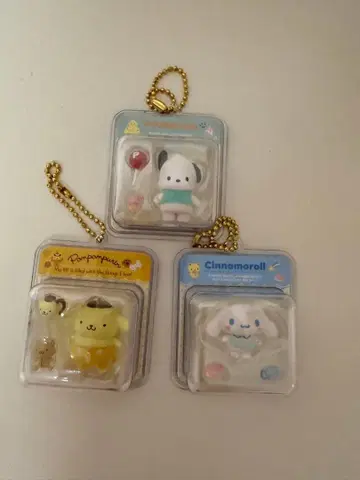 미니어처 패키지 참 포차코, 시나모롤, 폼폼푸딩