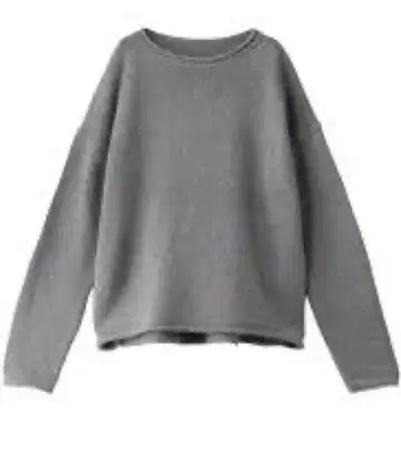 HER. 코튼 울 니트 풀오버 그레이