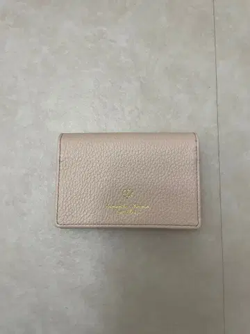 Samansa Mos2 핑크 가죽 명함지갑