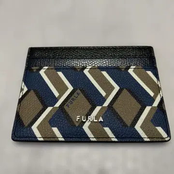 FURLA 기하학 패턴 카드 케이스