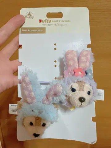 Duffy and Friends 헤어 액세서리 2개 홍콩 디즈니랜드