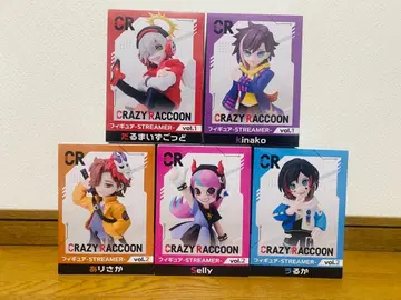 GIGO 한정판 CRAZY RACCOON 피규어 5종 세트