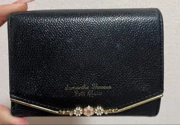 사만다 타바사 블랙 3단 폴더형 지갑