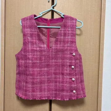 마리엘 카세트 트위드 베스트