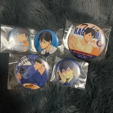 카게야마 토비오 캔뱃지 5개 세트