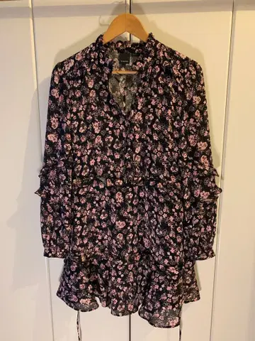 정가 8만 PINKO 핑코 플라워 무늬 블라우스