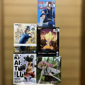 개봉 완료 피규어 5체 세트