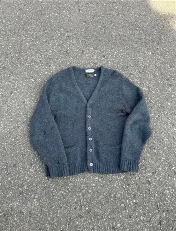 60s 모헤어 가디건 차콜 그레이