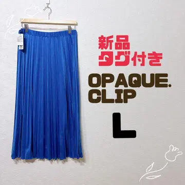 새상품 오페크도트(L) 페이크 스웨이드 플리츠 스커트 정전기 방지 가공