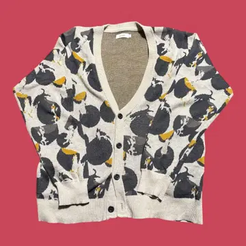 [ 신년 SALE ] graniph 삼색 고양이 무늬 가디건 L 사이즈