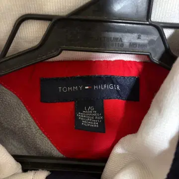 TOMMY HILFIGER 나일론 자켓 L 네이비/레드