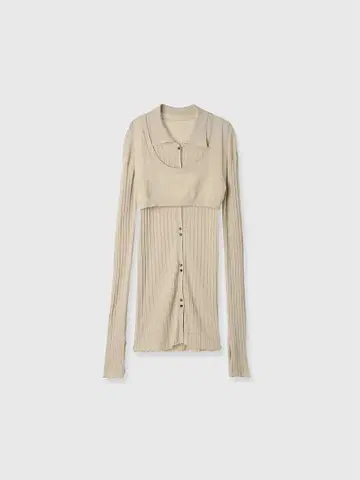 credona KNIT BUSTIER LONG SHIRTS