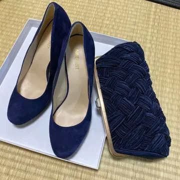 네이비 파티 세트 2차 모임 성인식 피로연 26cm 클러치백