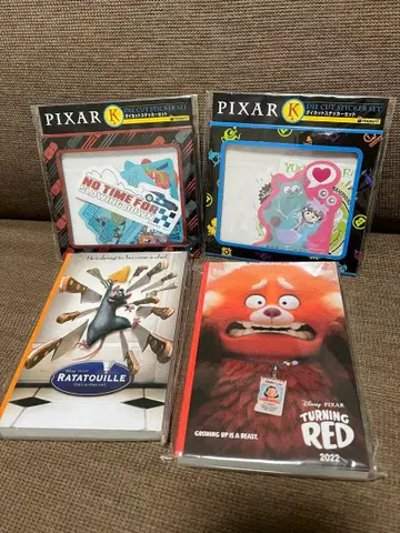 픽사 엽서북 다이컷 스티커 세트 4점 세트