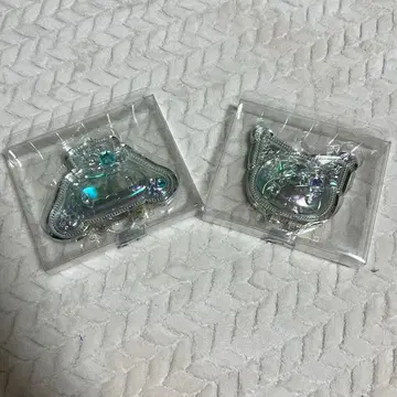 시나모롤 쿠로미 거울 반짝반짝 컷 거울 2개 세트