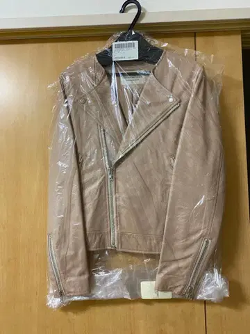 STRAWBERRY FIELDS 라이더 자켓 샌드 베이지 사이즈 2