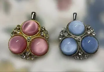 56. 이탈리아 버튼 목걸이 탑 빈티지 앤티크