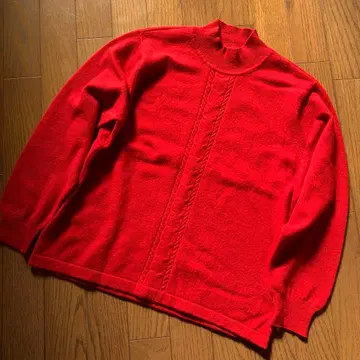 여성용 캐시미어 스웨터 캐시미어 니트 빨간색