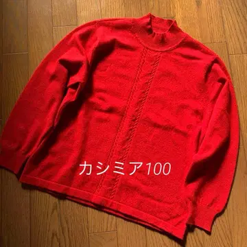 여성용 캐시미어 스웨터 캐시미어 니트 빨간색