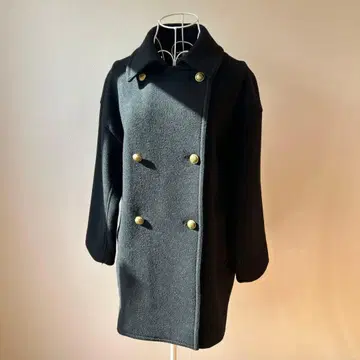 프레임워크 Super 100 더블 크로스 피코트 블랙