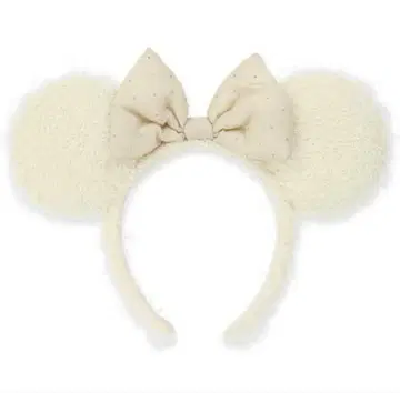 디즈니 미니 머리띠 화이트 겨울