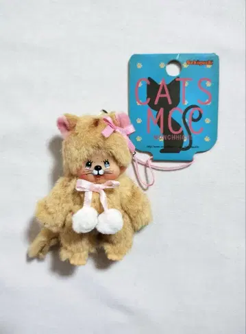 [레어] 몬치치 브라운 고양이 CATS 스트랩 베이비치치 세키구치 고양이