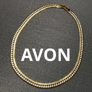 새상품급 AVON 에이본 실버 골드 콤비 컬러 목걸이