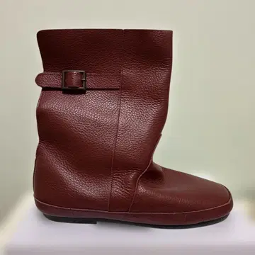 Flavor 플레이버 천연 가죽 가죽 부츠 미들 와인 레드 내추럴