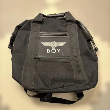 BOY 블랙 백팩 엠블럼 포함